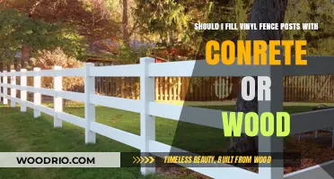 Vinyl Fence Posts: Concrete vs. Wood - Which Filling is Best?