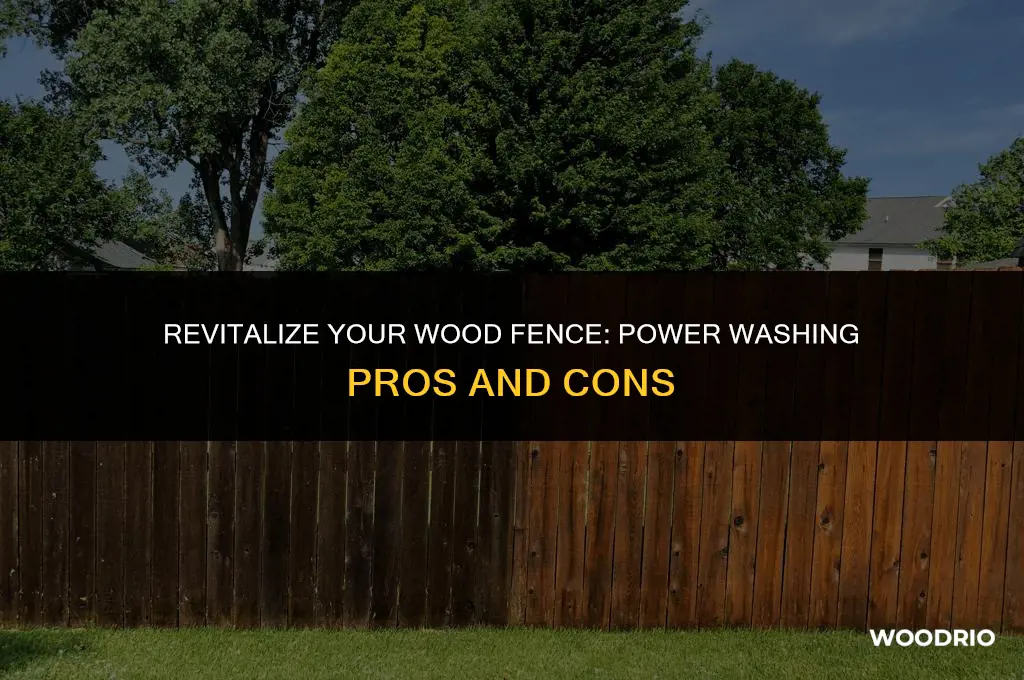 should i power wash my wood fence