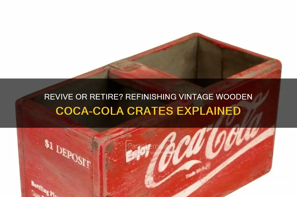 should i refinish old wooden coca cola crates