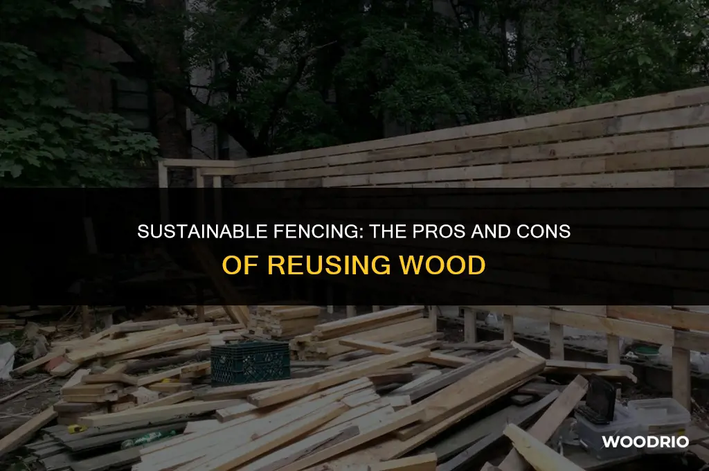 should i reuse fence wood