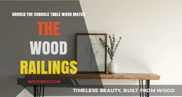 Matching Console Table Wood to Railings: Design Harmony or Overkill?