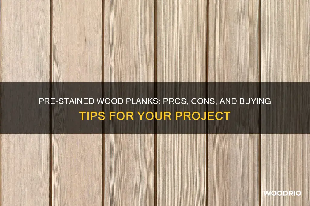 should you buy prestained wood planks