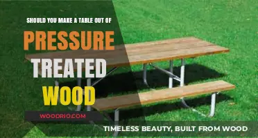 Is Pressure Treated Wood Safe and Durable for DIY Tables?
