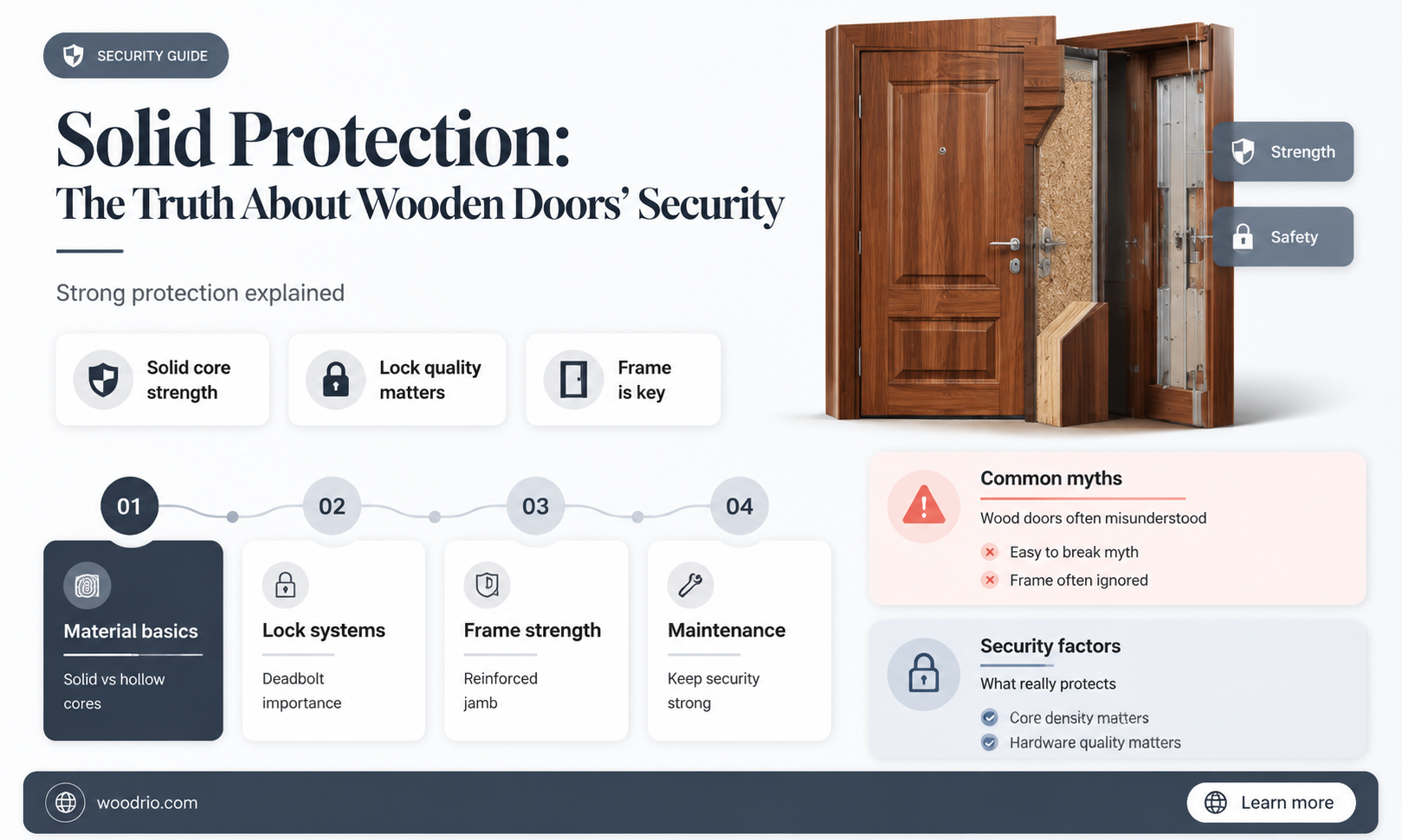 are wooden doors secure