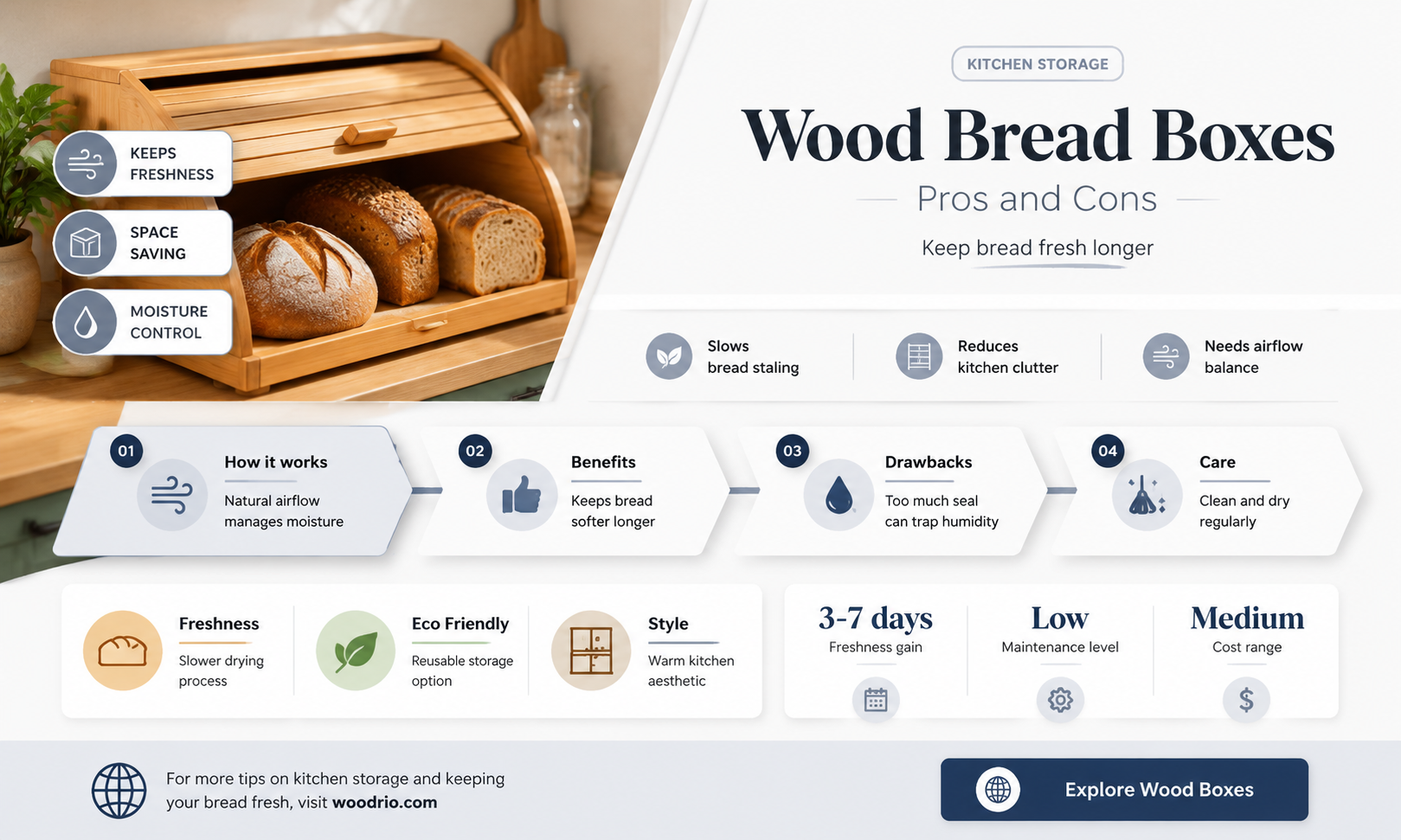 are wooden bread boxes good
