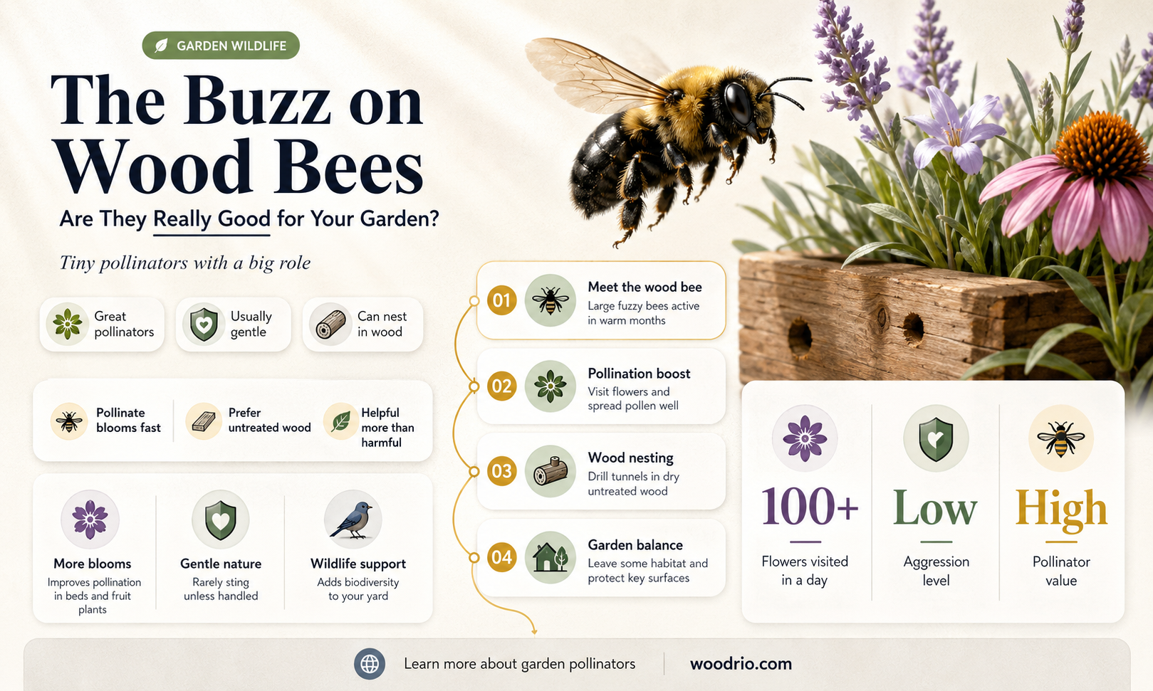are wood bees good