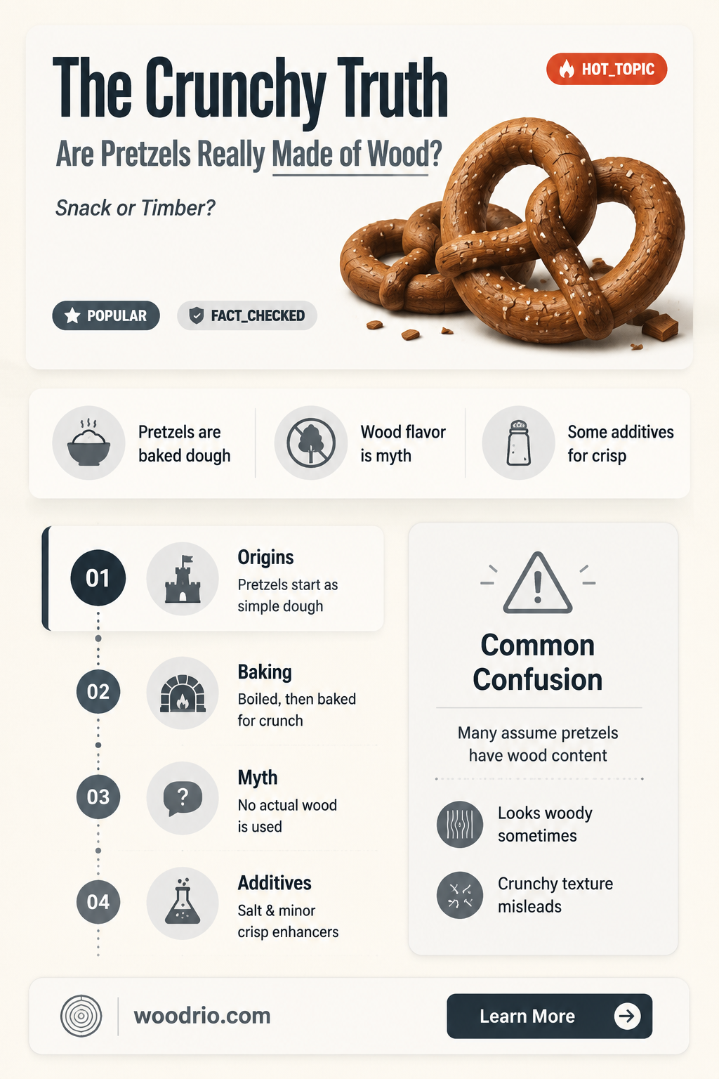 are pretzels made out of wood