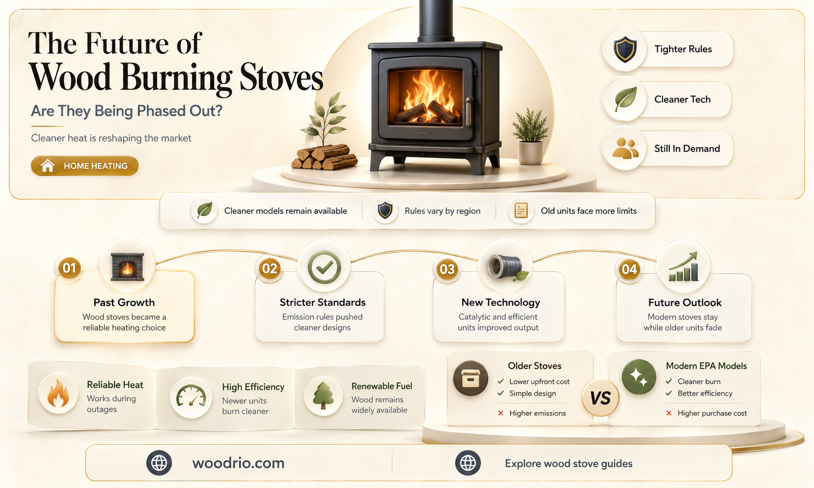 are wood burning stoves being phased out
