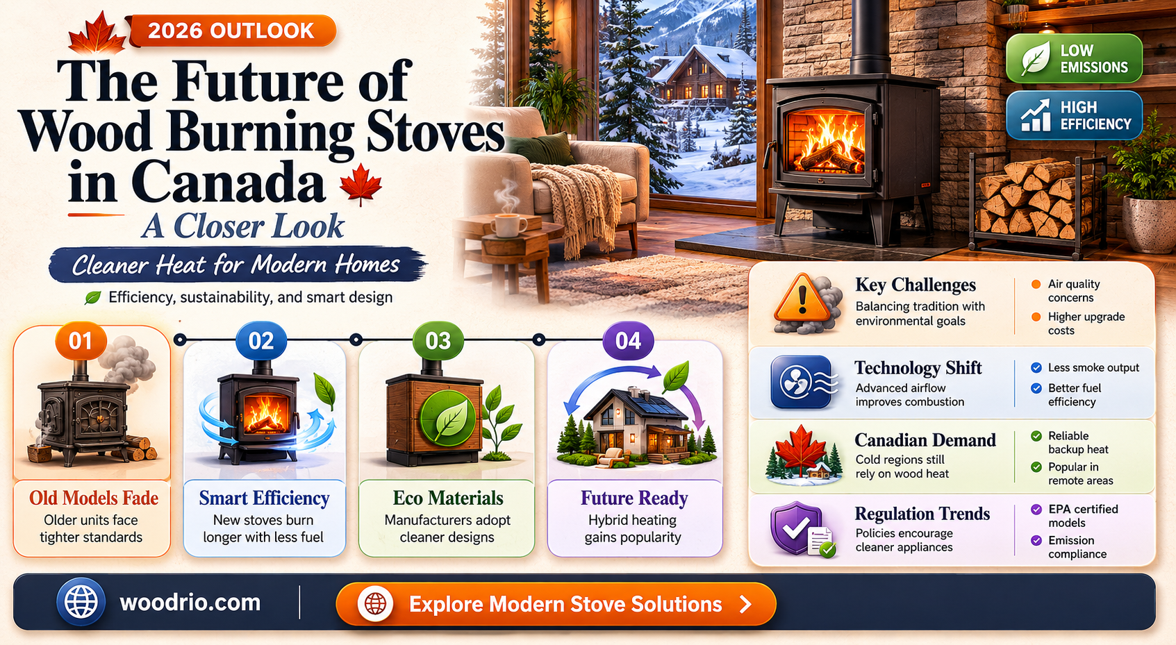 are wood burning stoves being banned in canada
