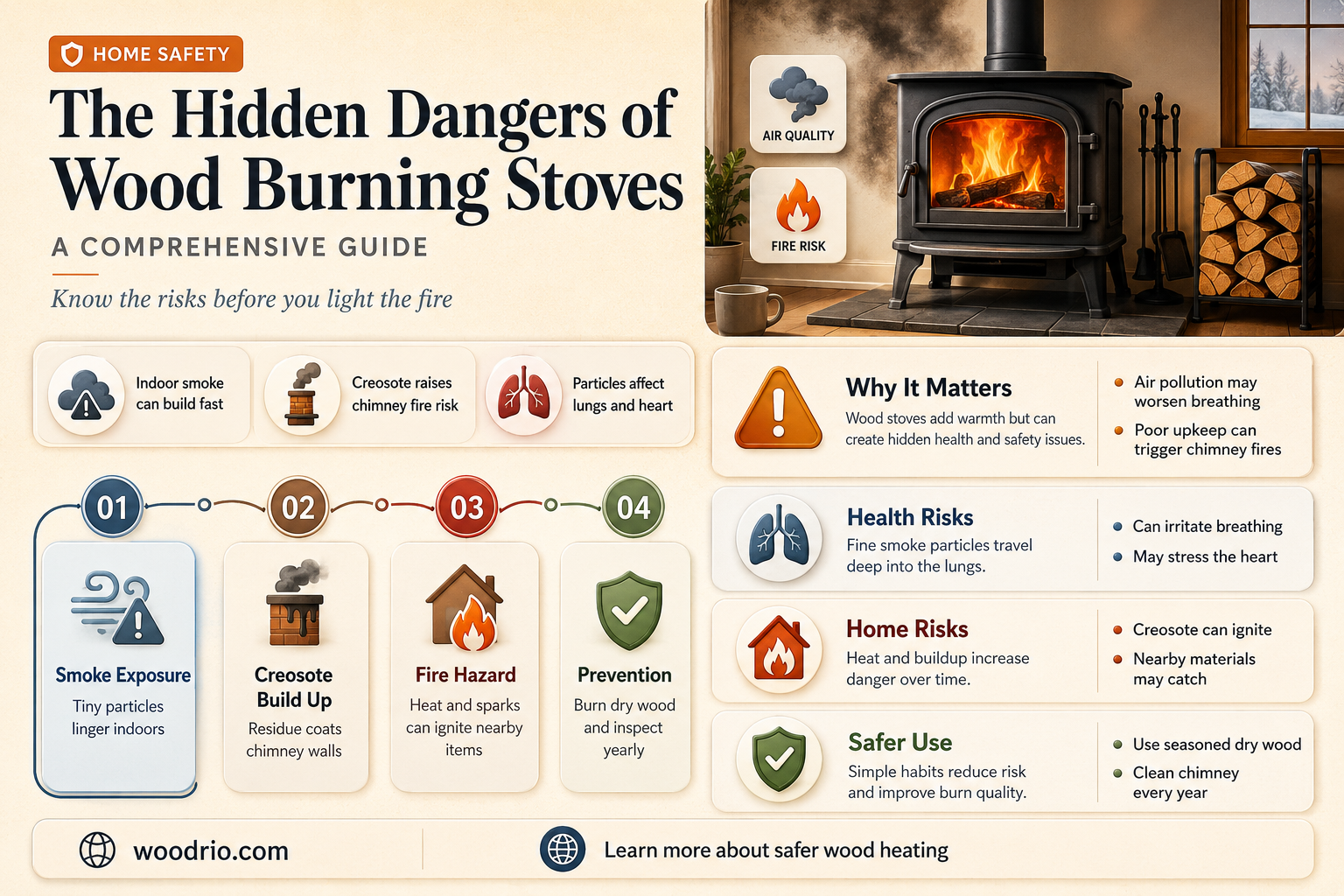 are wood burning stoves dangerous