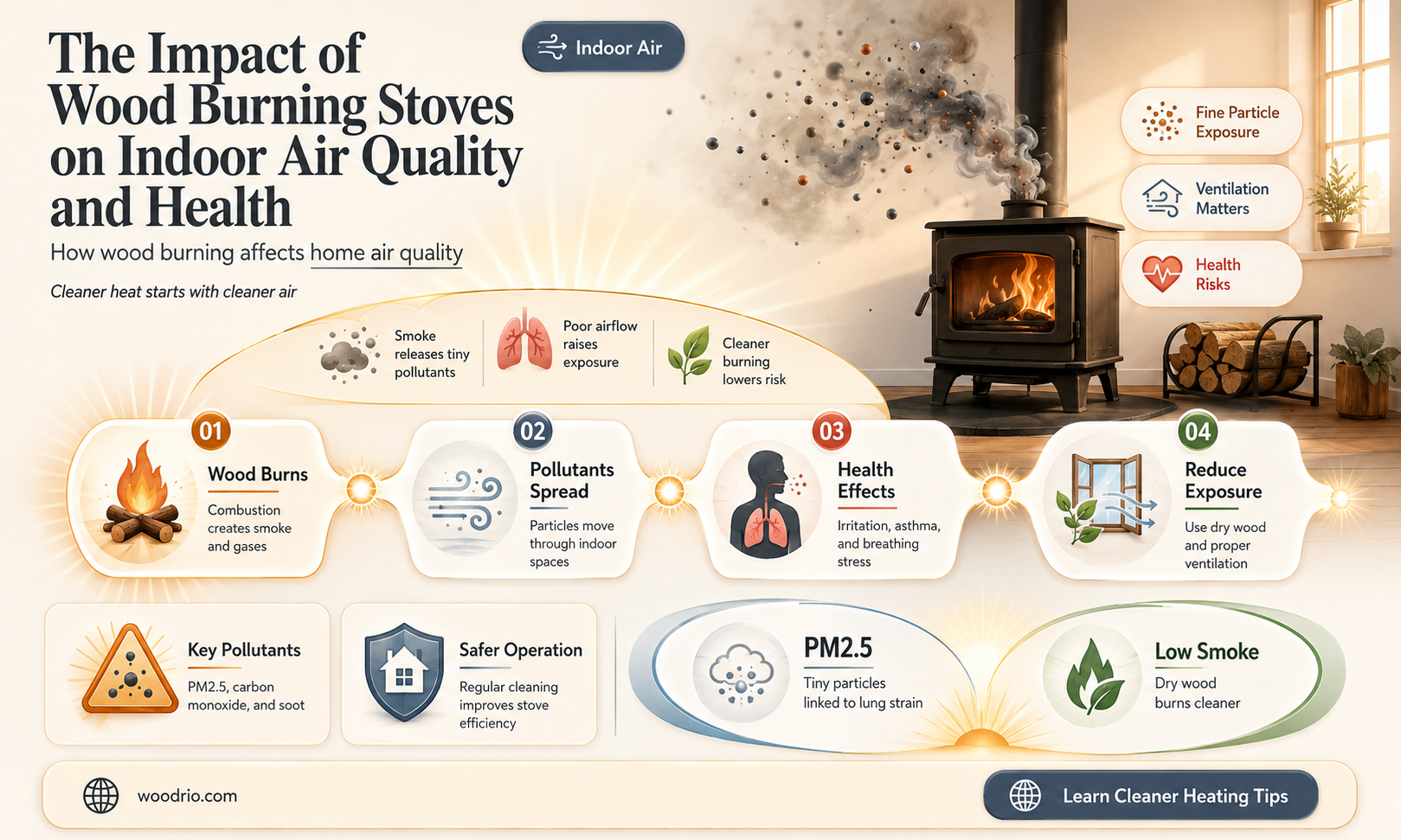 are wood burning stoves bad for your health