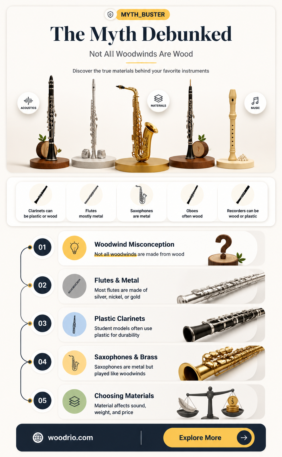are all woodwind instruments made of wood