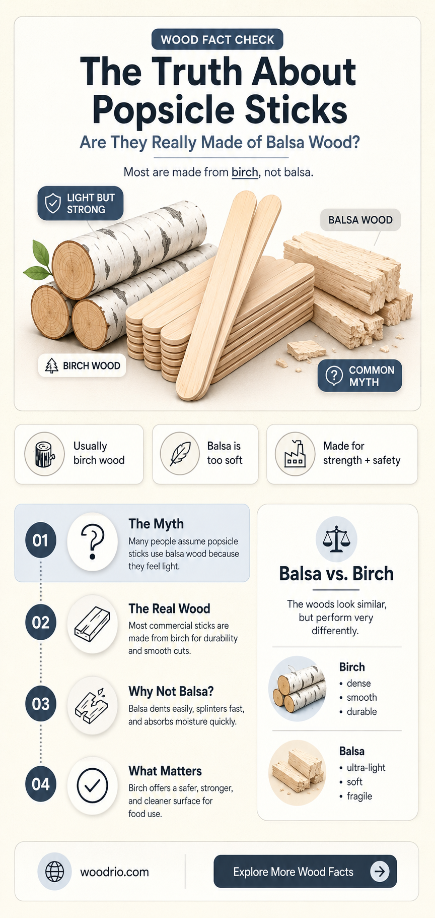 are popsicle sticks made of balsa wood