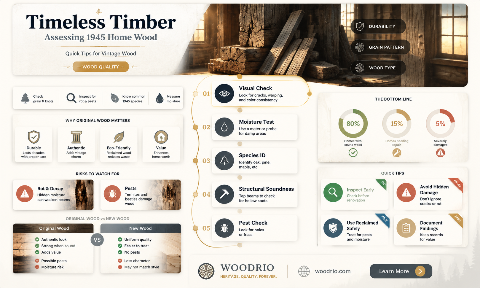 are homes built in 1945 made from good quality wood