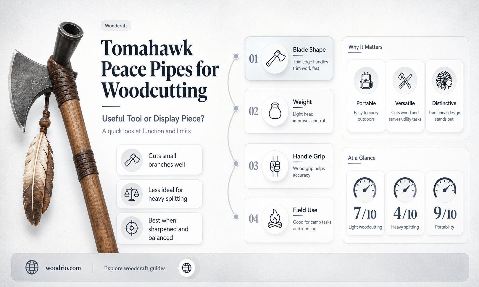are tomahawk peace pipes usable for cutting wood