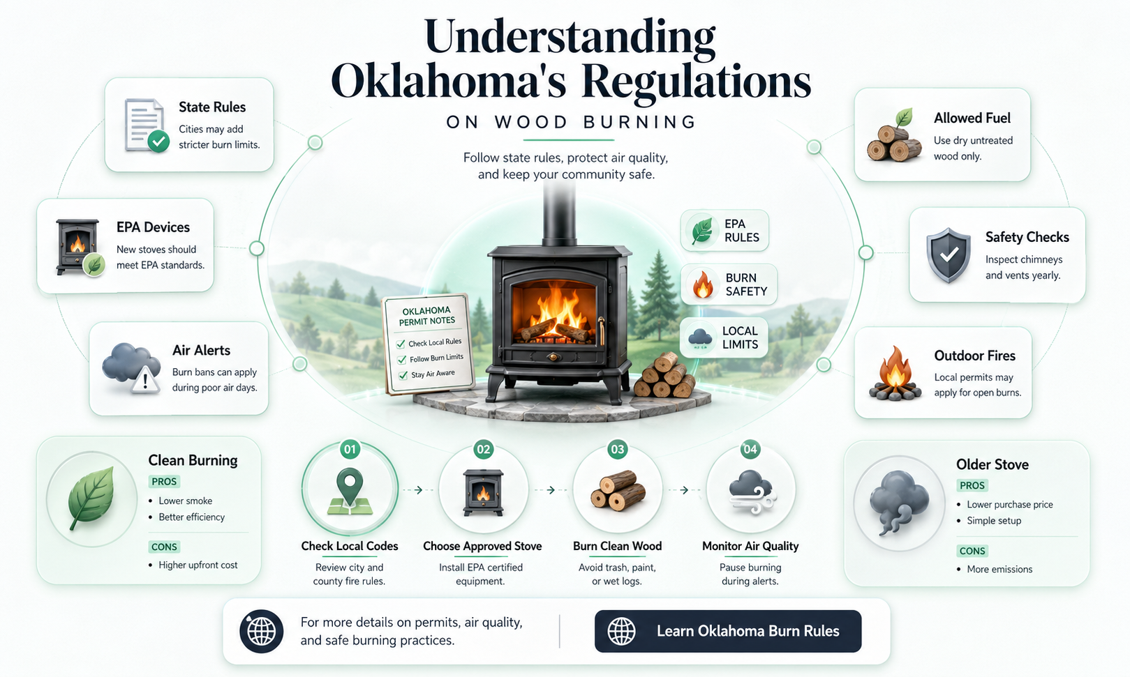 are wood burning illegal in oklahoma