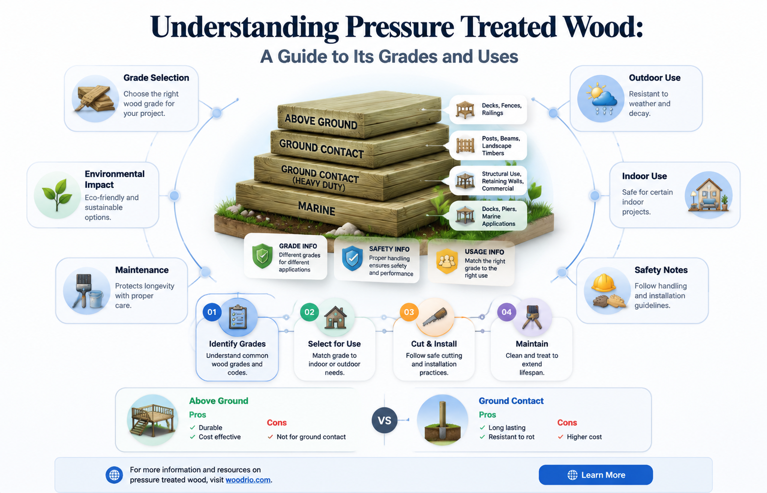 are there different grades of pressure treated wood