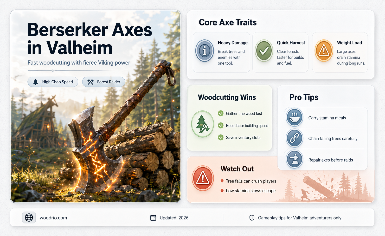 are the berserker axes good for wood cutting valheim