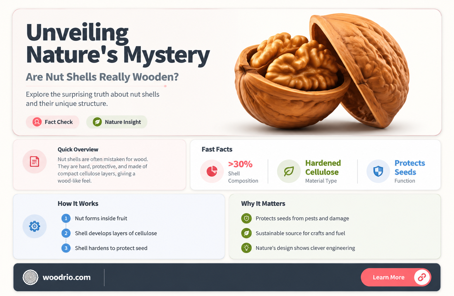 are nut shell made of wood
