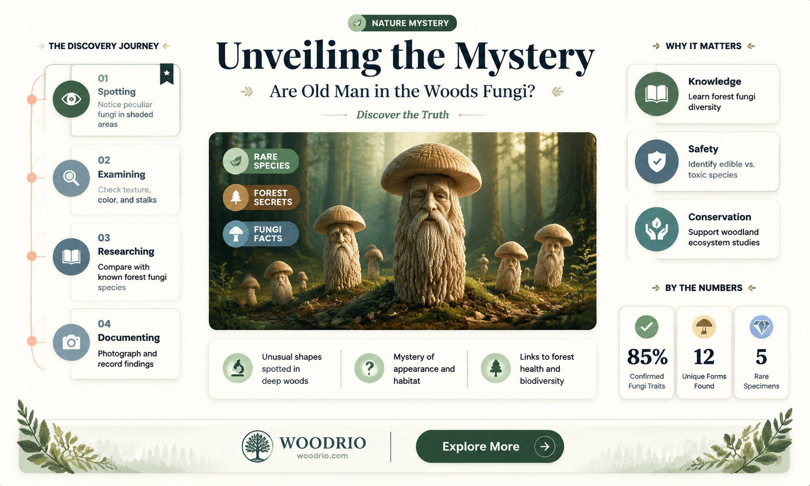 are old man in the woods fungi