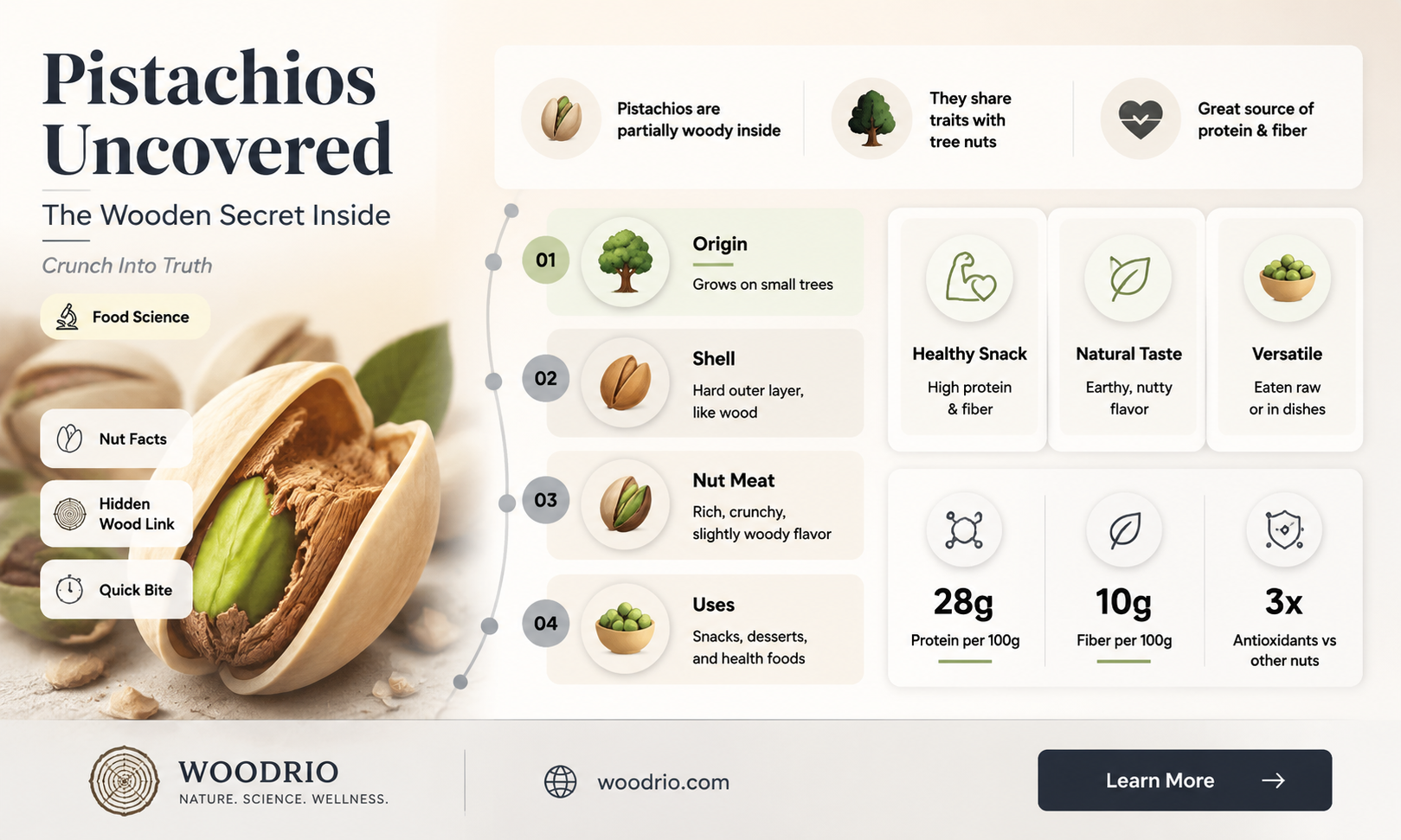 are pistachios made of wood
