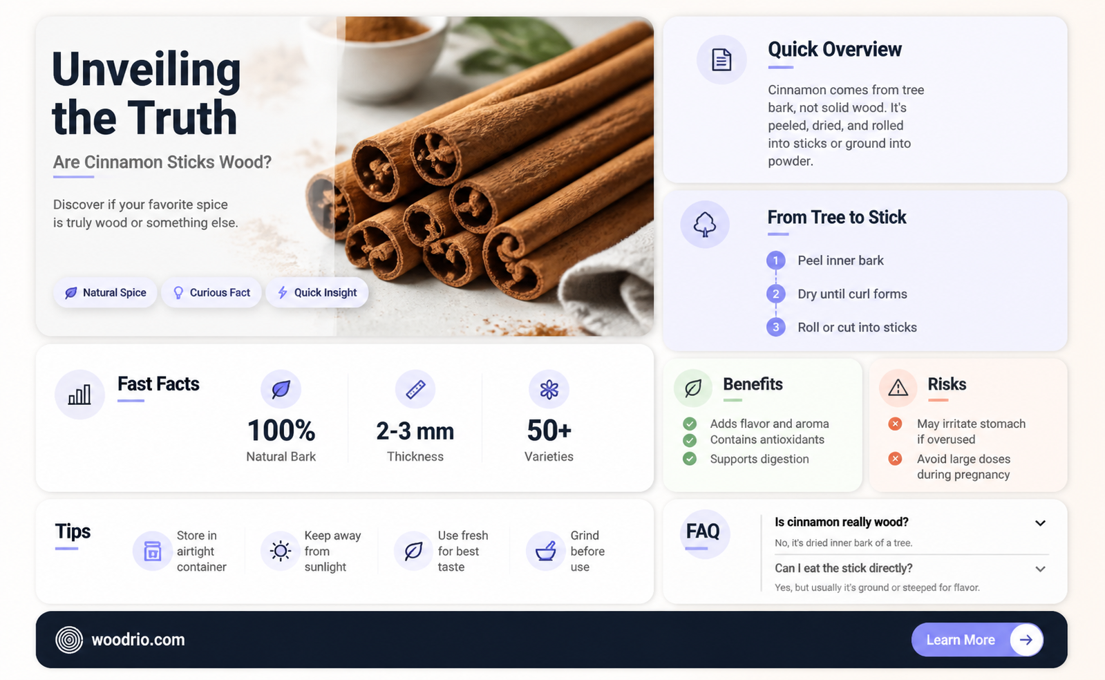 are cinnamon sticks made of wood