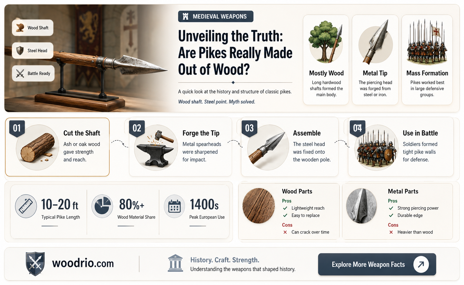 are pikes made out of wood