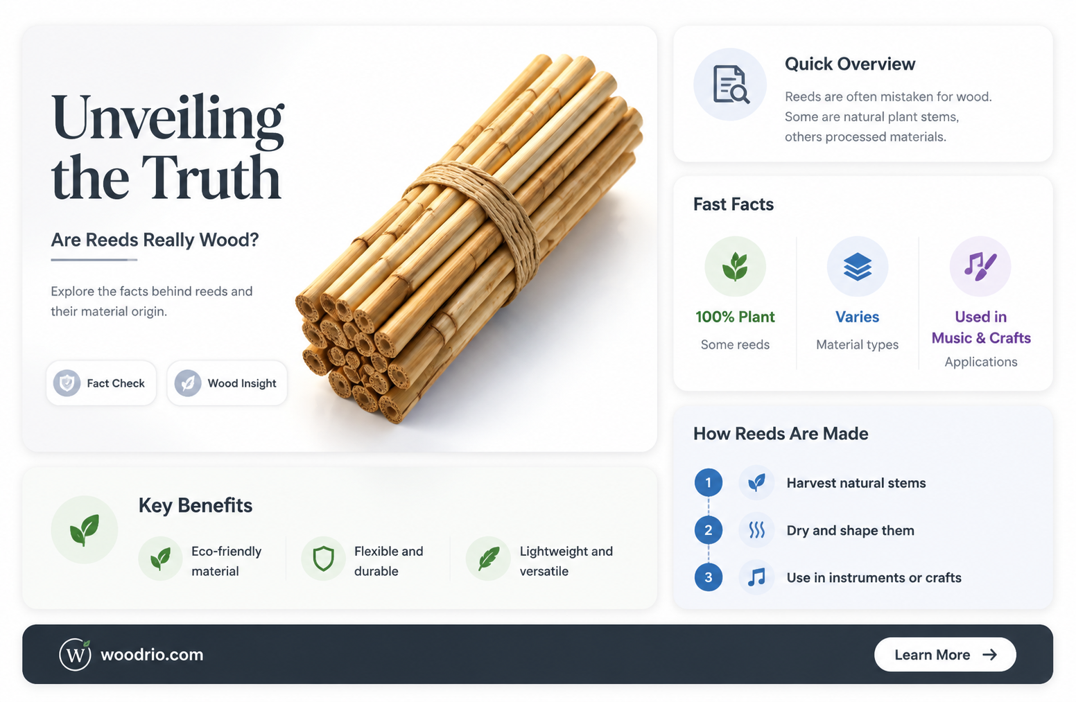 are reeds made of wood