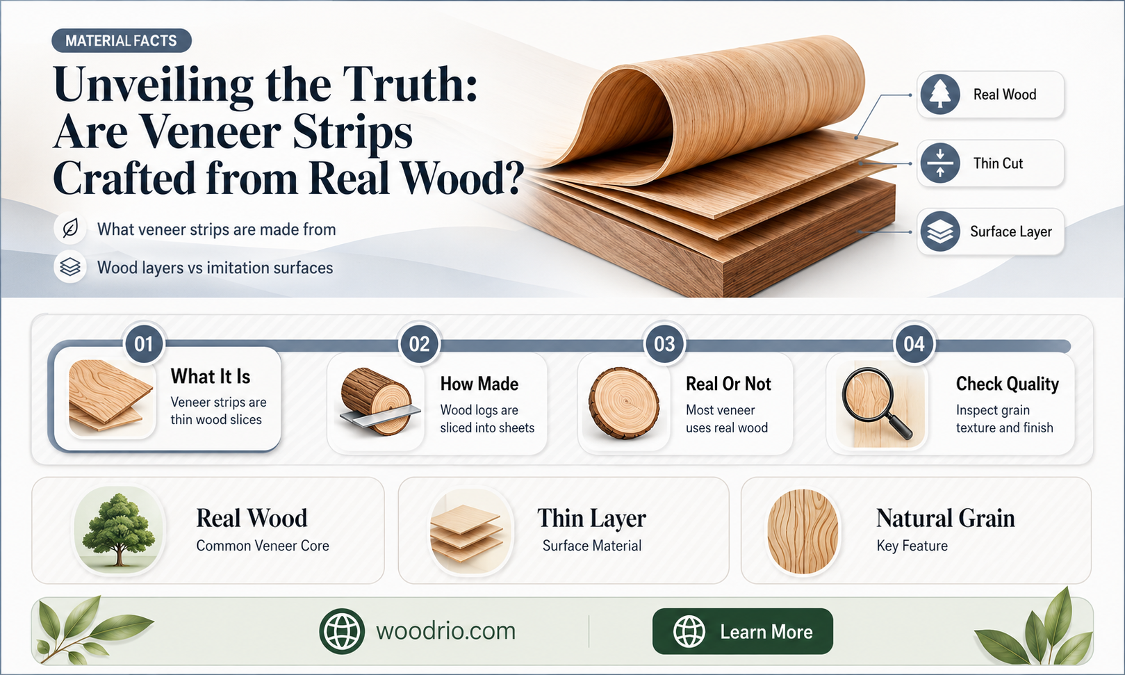are veneer strips made from real wood