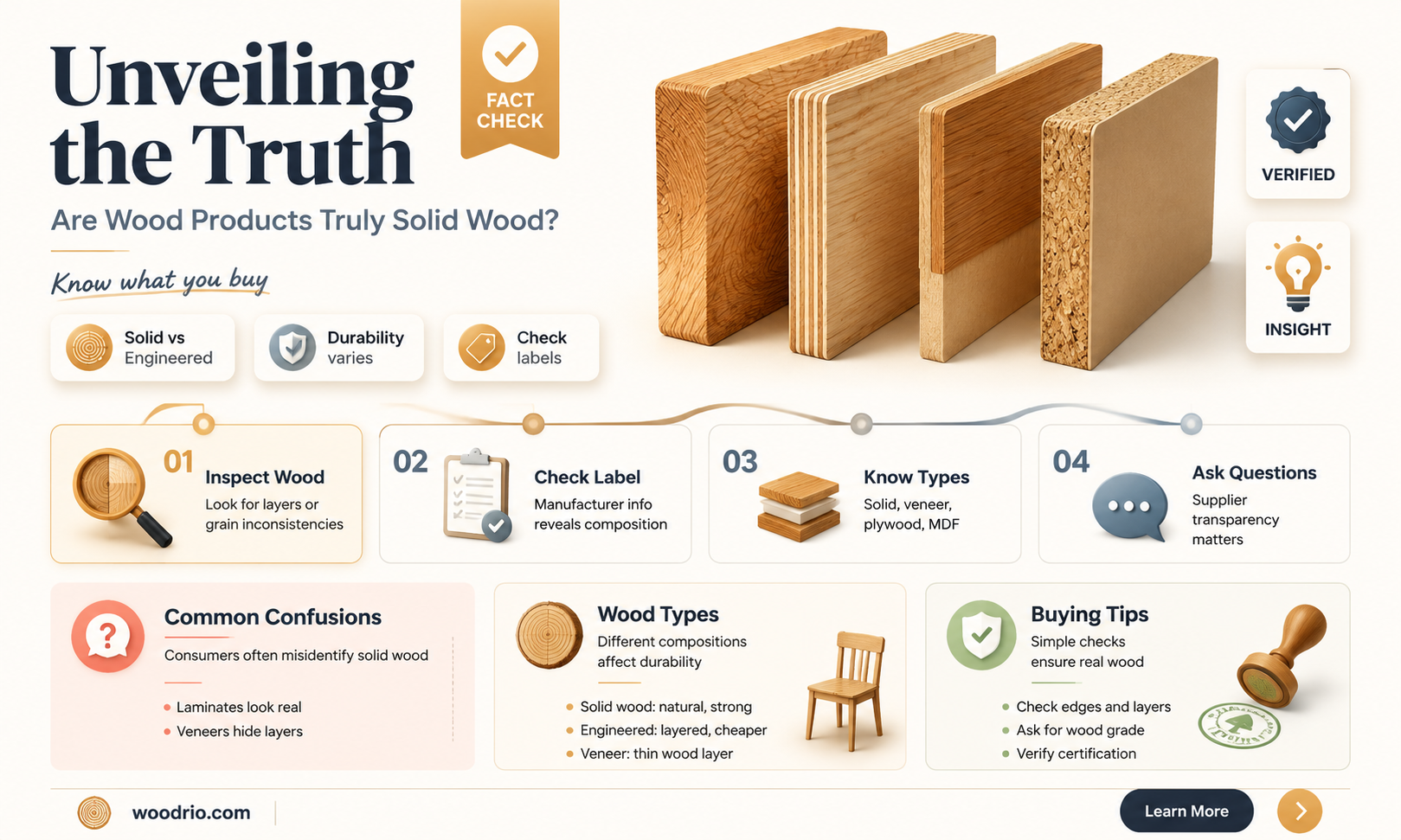 are producs made with wood real wood