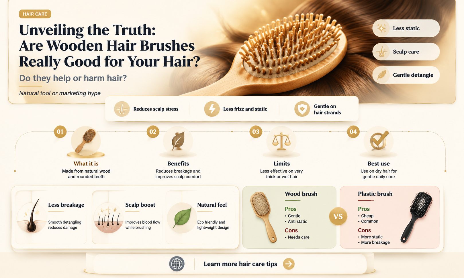are wooden hair brushes good