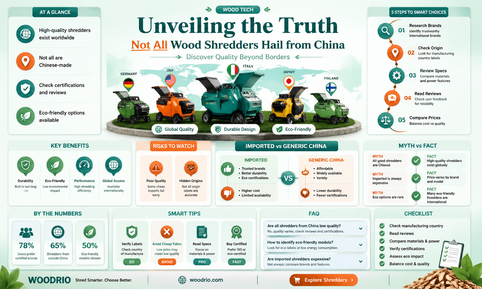 are all wood shredders made in china