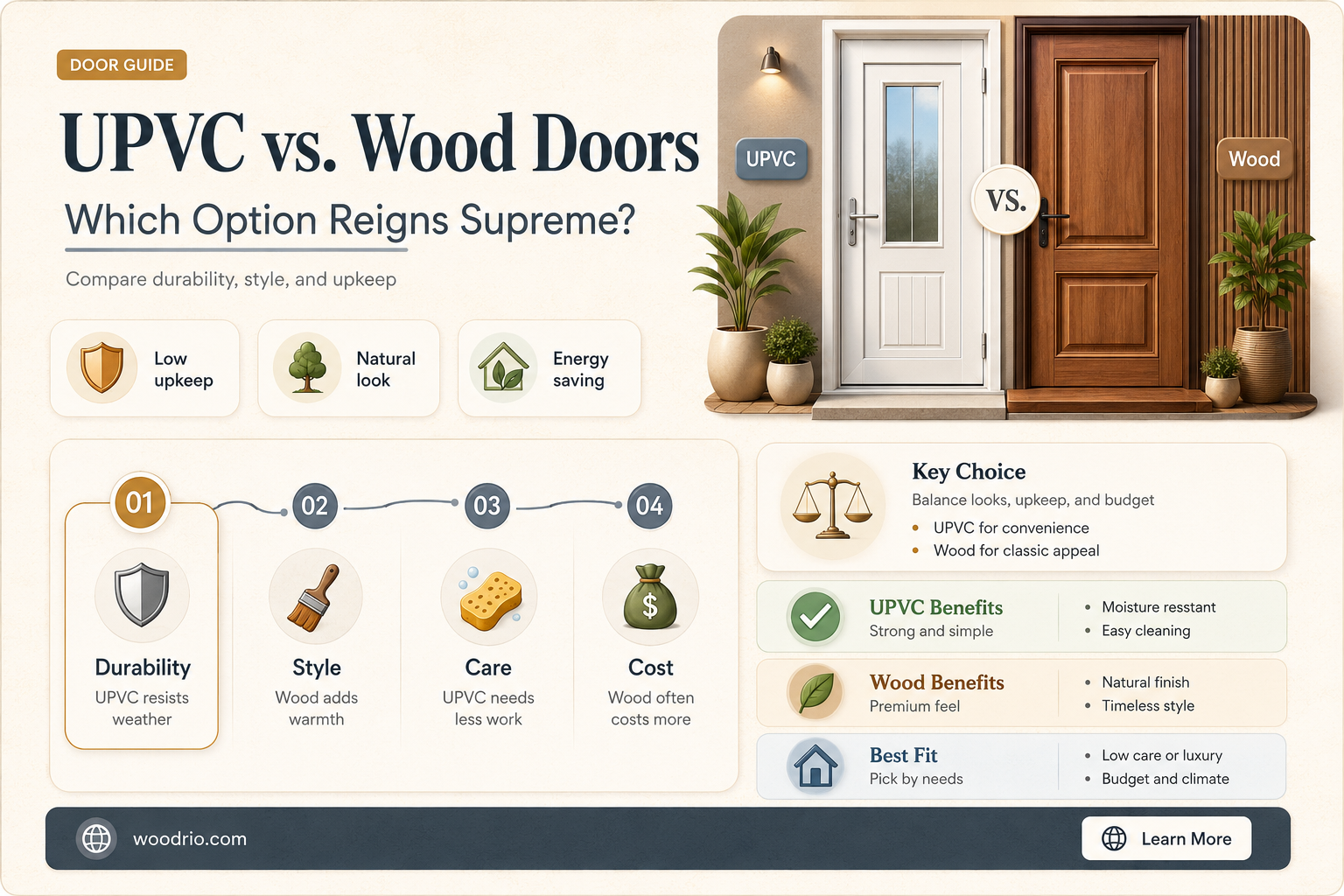 are upvc doors better than wood