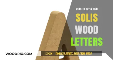 Where to Buy 4 Inch Solis Wood Letters: Top Retailers & Tips
