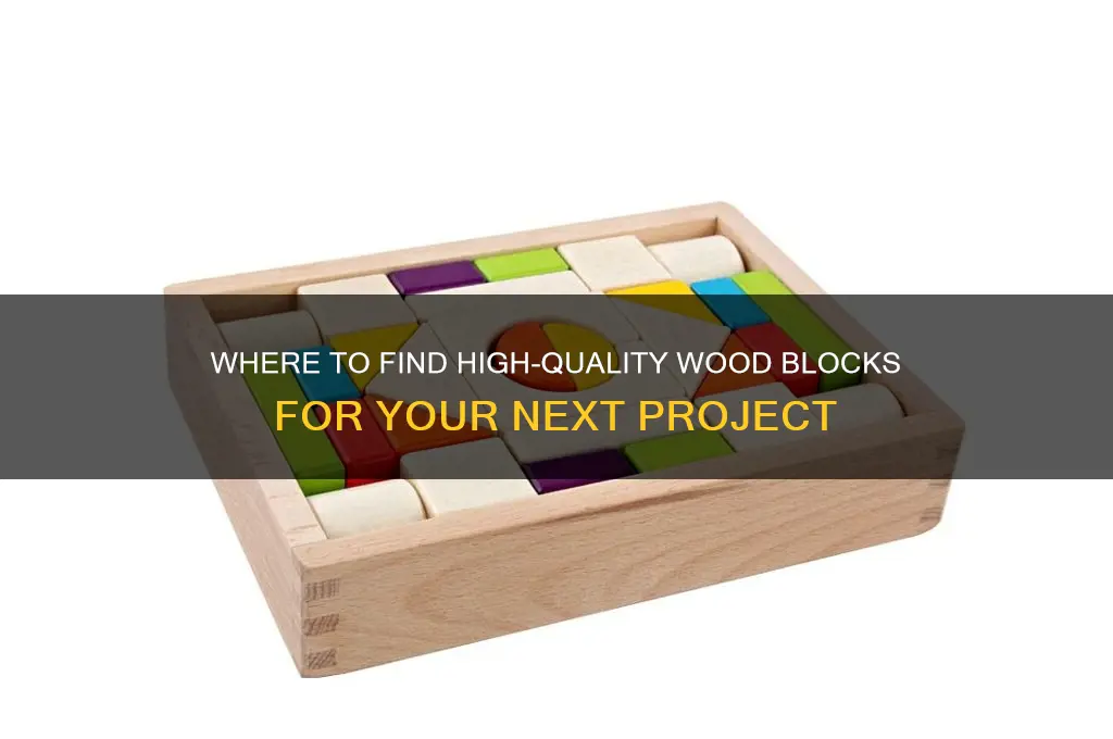 were to buy nice blocks of wood