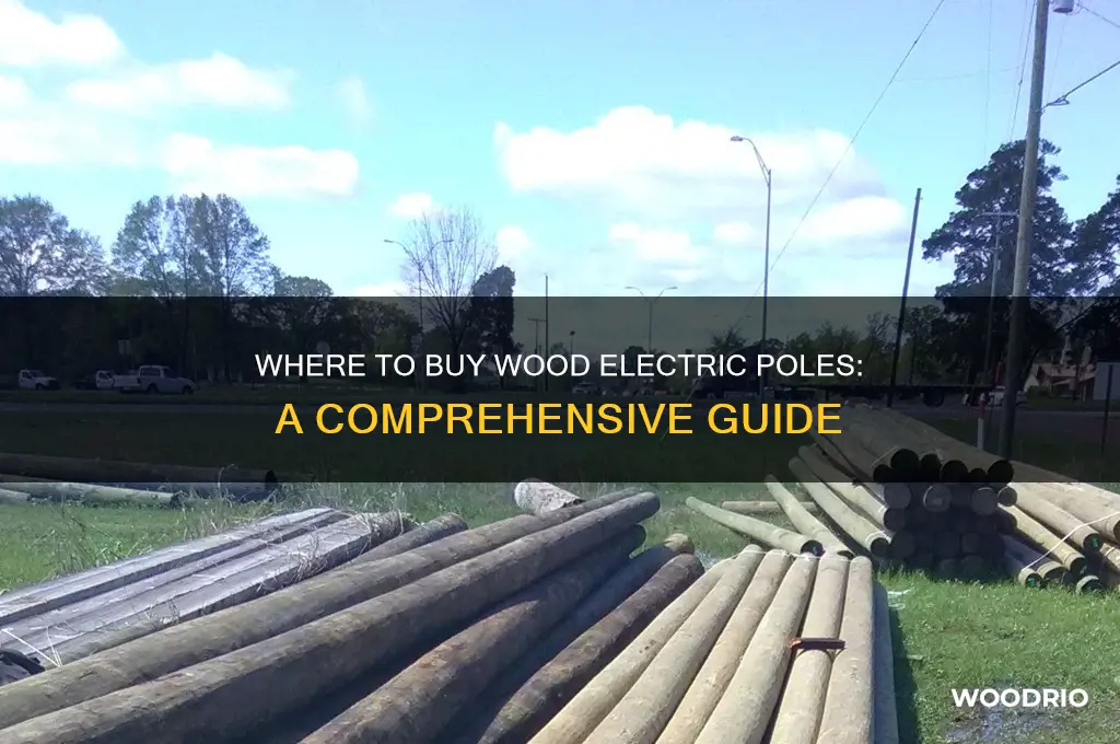 were to buy wood electric poles