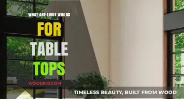 Lightweight Woods for Table Tops: Durable, Stylish, and Easy to Work With