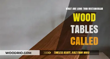 Long Thin Rectangular Wood Tables: Names, Uses, and Design Ideas