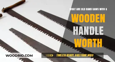 Valuing Vintage Hand Saws: Wooden Handle Worth and Collectibility