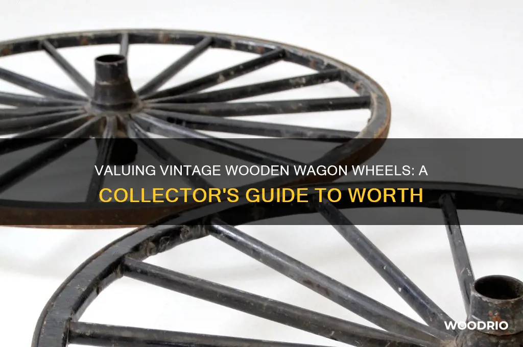 what are old wooden wagon wheels worth