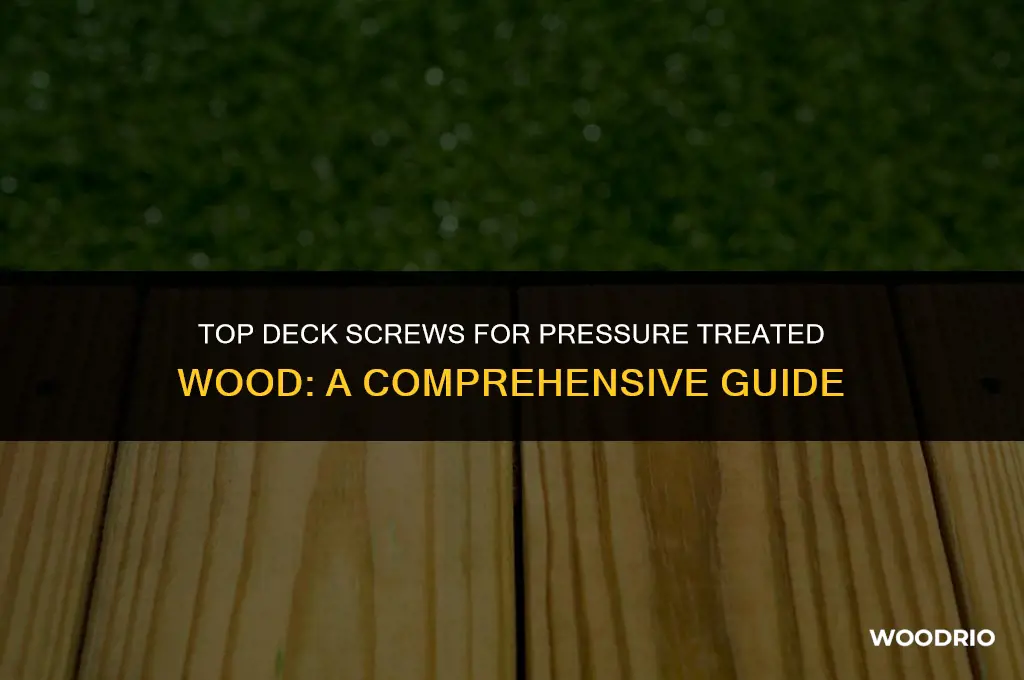 what are the best deck screws for pressure treated wood