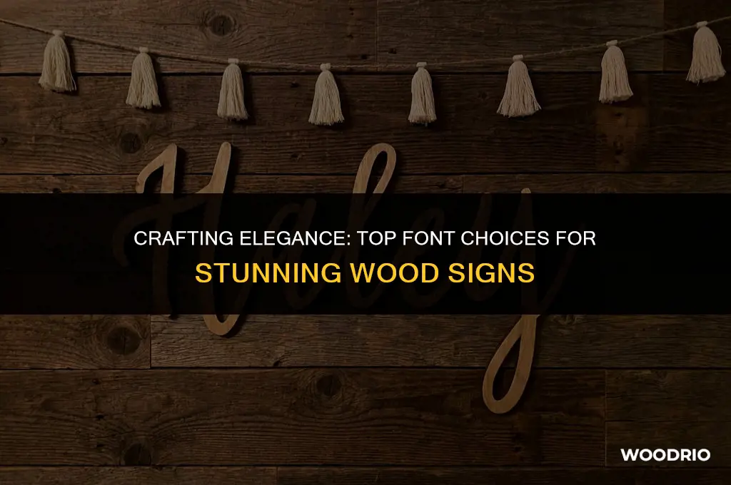 what are the best font for wood signs