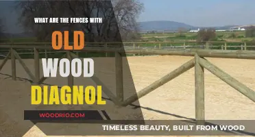Rustic Charm: Understanding Diagonal Fences Made from Reclaimed Wood