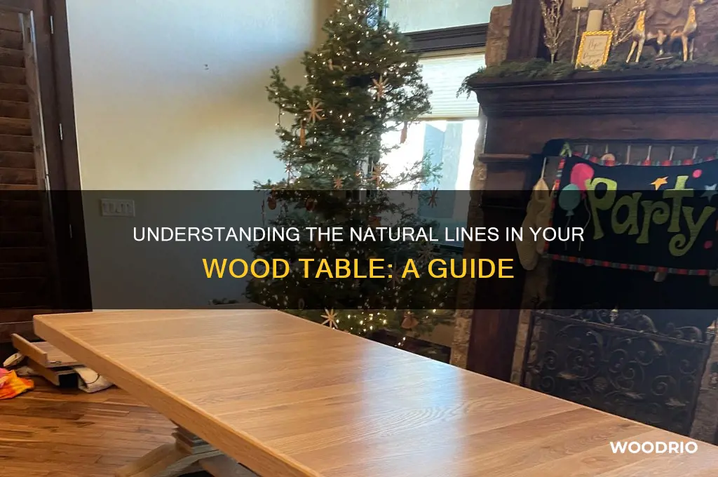 what are the lines in a wood table