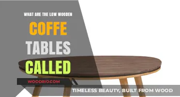 Discover the Charm of Low Wooden Coffee Tables: Their Unique Name