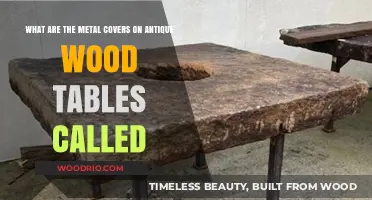 Unveiling the Mystery: Metal Covers on Antique Wood Tables Explained