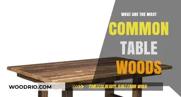 Popular Table Woods: Exploring the Most Common Materials for Furniture