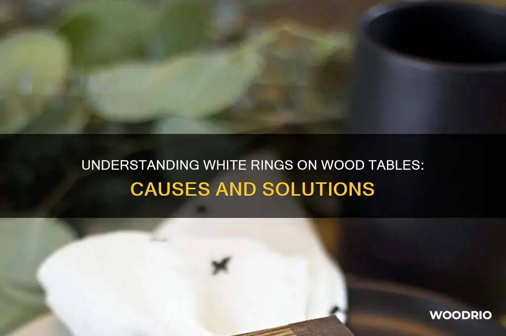 what are the white rings on my wood table