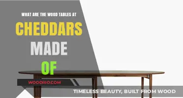Cheddar's Wood Tables: Unveiling the Material Behind the Rustic Charm