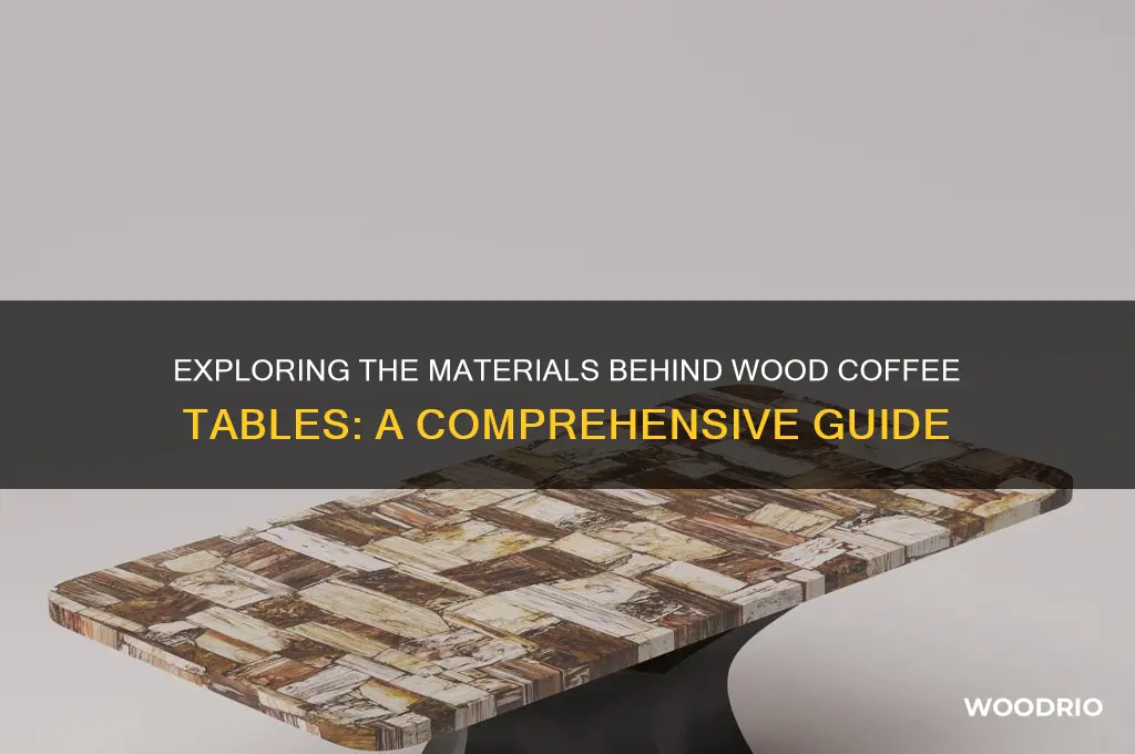 what are wood coffee tables made from